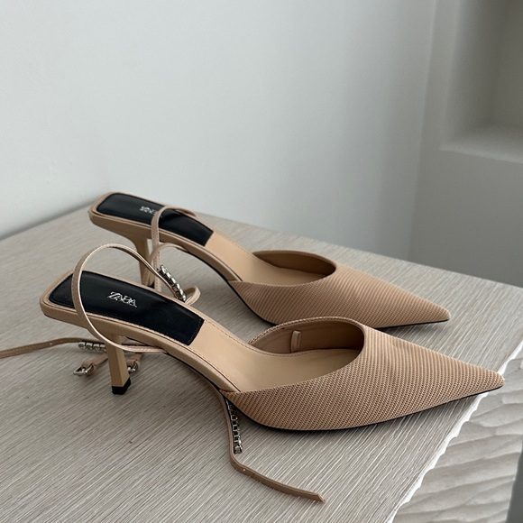 Zara Shoes - Zara Elegant Tan Women's Heels